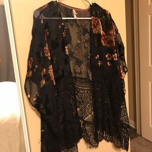 Floral Lace Kimono